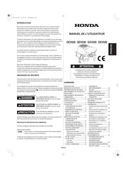 Honda GCV520 Manuel De L'utilisateur