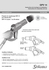 Staubli GPV 14 Instructions De Montage Et D'utilisation