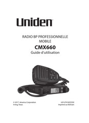 Uniden CMX660 Guide D'utilisation