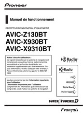 Pioneer AVIC-X9310BT Manuel De Fonctionnement