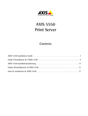 Axis Communications 5550 Guide D'installation