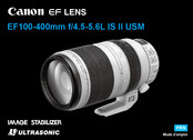 Canon EF100-400mm f/4.5-5.6L IS II USM Mode D'emploi