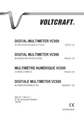 VOLTCRAFT VC950 Mode D'emploi
