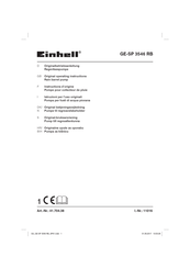 EINHELL 41.704.38 Instructions D'origine