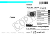 Canon DIGITAL IXUS 75 Guide D'utilisation