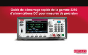 Keithley 2280S-32-6 Guide De Démarrage Rapide