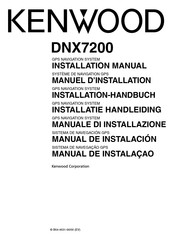 Kenwood DNX7200 Manuel D'installation