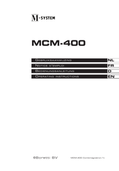 Boretti M-SYSTEM MCM-400 Notice D'emploi