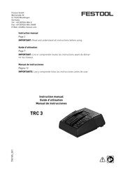 Festool TRC 3 Guide D'utilisation