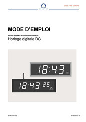 Mobatime DC.100x.6 Mode D'emploi