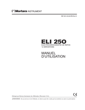 Mortara Instrument ELI 250 Manuel D'utilisation