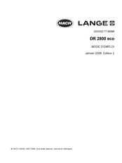 HACH LANGE DR 2800 eco Mode D'emploi