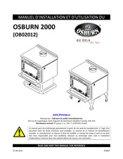 Osburn OB02012 Manuel D'installation Et D'utilisation