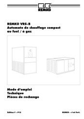 REMKO VRS 380-B Mode D'emploi