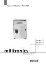 Siemens Milltronics MFA 4P Manuel D'utilisation