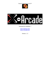 XGAMING X-Arcade Manuel D'utilisation