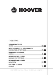 Hoover HOZP717IN/E Notice D'emploi Et D'installation
