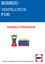 Boneco F100 Manuel D'utilisation