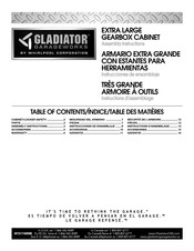 Whirlpool GLADIATOR TRÈS GRANDE ARMOIRE À OUTILS Instructions D'assemblage