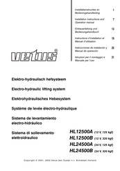 Vetus HL24500A Instructions D'installation Et D'utilisation