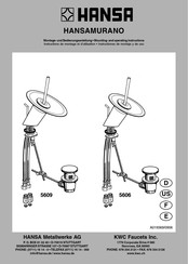 Hansa HANSAMURANO 5606 Instructions De Montage Et D'utilisation