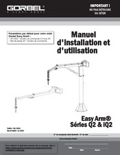 GORBEL Easy Arm Q2 Série Manuel D'installation Et D'utilisation