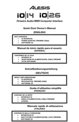 Alesis io 26 Guide D'utilisation Simplifié