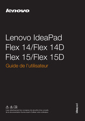 Lenovo IdeaPad Flex 15 Guide De L'utilisateur