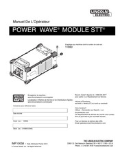 Lincoln Electric POWER WAVE MODULE STT Manuel De L'opérateur