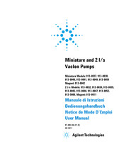 Agilent Technologies Miniature 913-0038 Notice De Mode D'emploi