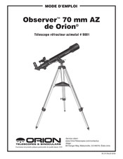 Orion OBSERVER 70 mm AZ Mode D'emploi