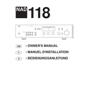 NAD 118 Manuel D'installation