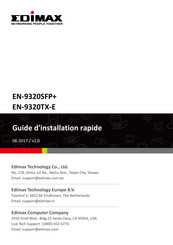Edimax EN-9320TX-E Guide D'installation Rapide