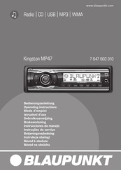 Blaupunkt Kingston MP47 Mode D'emploi