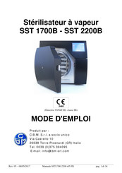 CBM SST 1700B Mode D'emploi