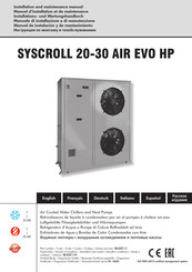 Systemair SYSCROLL AIR EVO HP 20 Manuel D'installation Et De Maintenance
