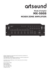 Artsound MX-500S Mode D'emploi