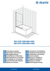 deante KQL N72P Instructions D'installation