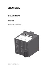 Siemens SICAM MMU 7KG9663 Manuel De L'utilisateur
