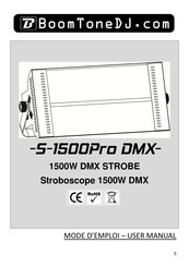 BoomToneDJ S-1500Pro DMX Mode D'emploi