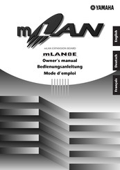 Yamaha mLAN8E Mode D'emploi