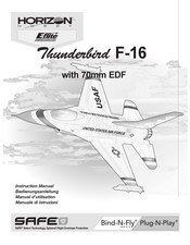 Horizon Hobby E-FLITE Thunderbird F-16 Manuel D'utilisation