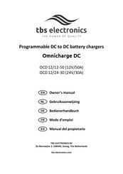 tbs electronics Omnicharge DC OCD12/24-30 Mode D'emploi