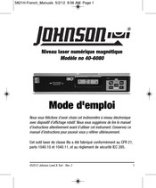 Johnson 40-6080 Mode D'emploi