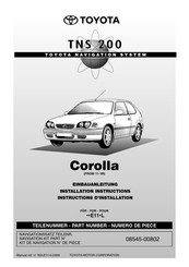 Toyota TNS 200 Instructions D'installation