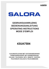 Salora 43UA7504 Mode D'emploi