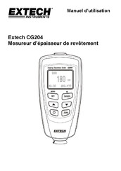 Extech Instruments CG204 Manuel D'utilisation