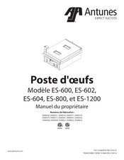 Antunes ES-604 Manuel Du Propriétaire