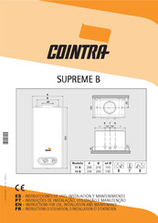 Cointra SUPREME 11B Instructions D'utilisation, D'installation Et D'entretien