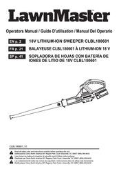 LawnMaster CLBL180601 Guide D'utilisation